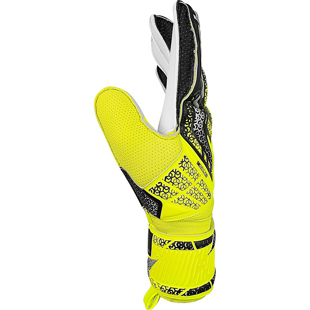 Guante Arquero Attrakt Solid Adulto GK25 (Amarillo Fluor/Plateado)