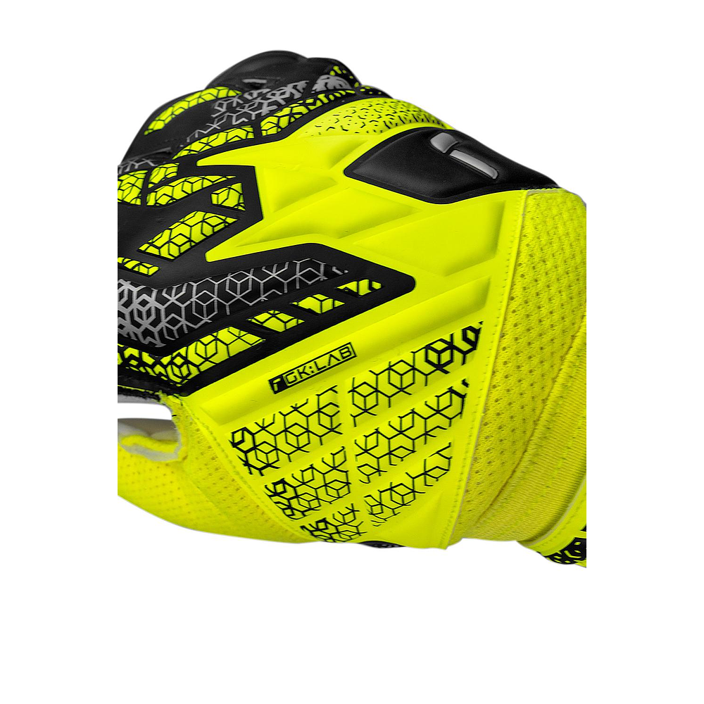 Guante Arquero Attrakt Solid Adulto GK25 (Amarillo Fluor/Plateado)