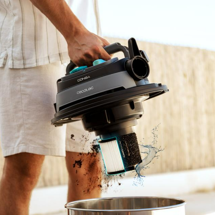 ASPIRADOR SEM SACO CECOTEC CONGAROCKSTARWET&DRYSTEELPROTOOL 5