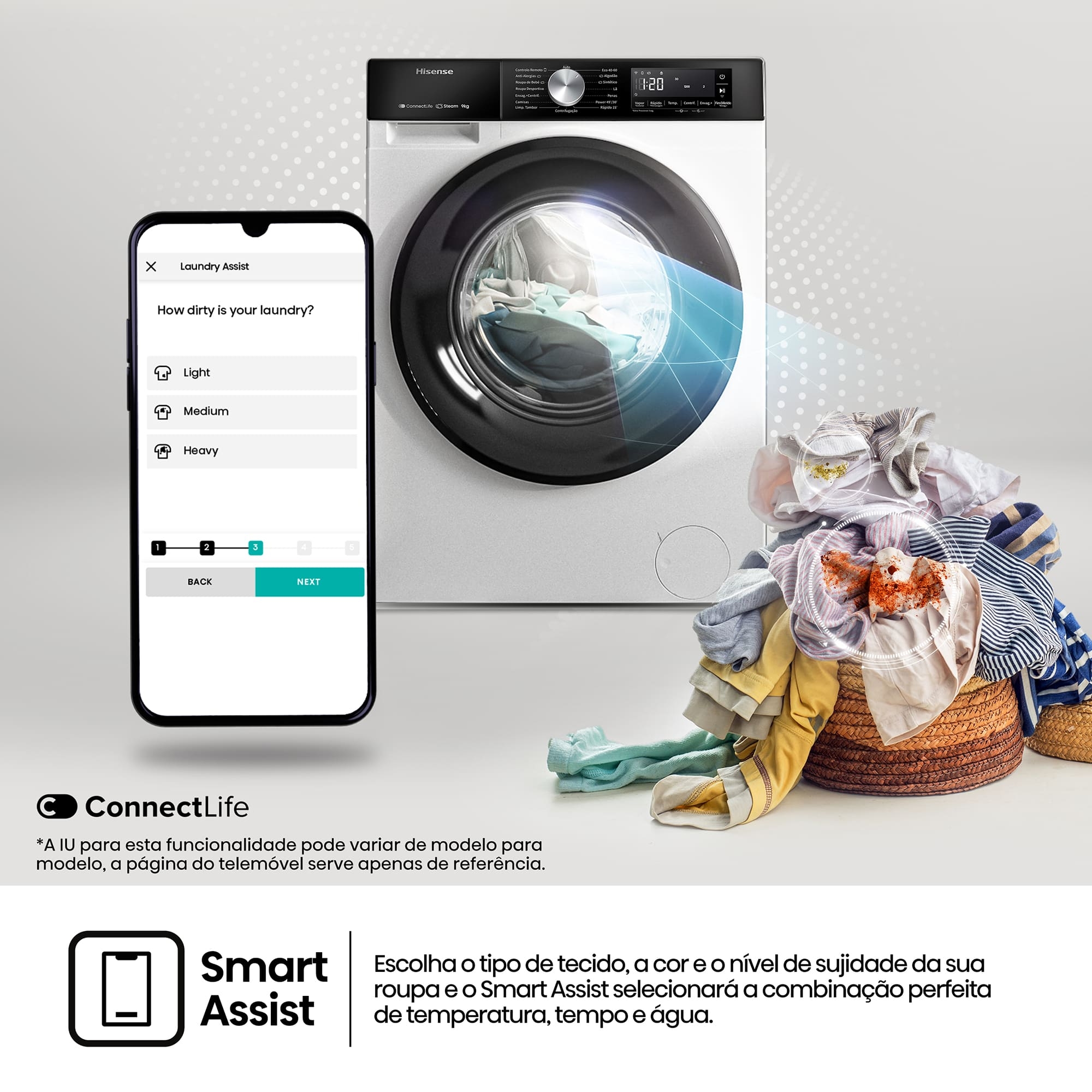 Máquina de Lavar Roupa Hisense 9Kg [Usado/Verificado] 8