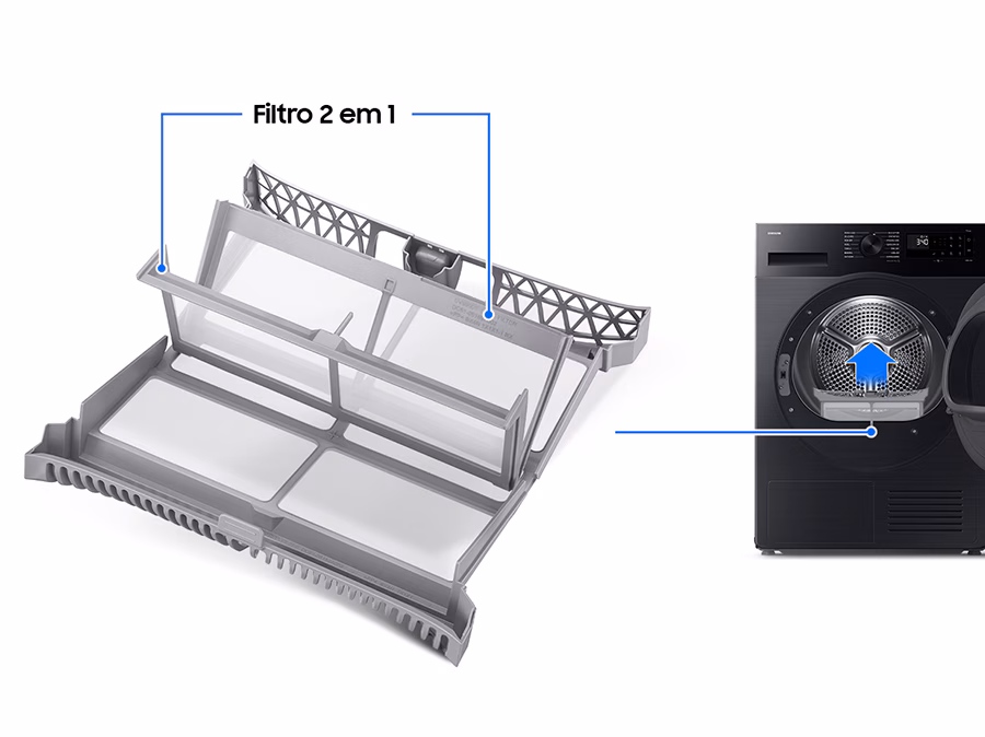 Máquina de Secar Roupa Samsung 9KG WIFI DV90DG52A0AEEP 8