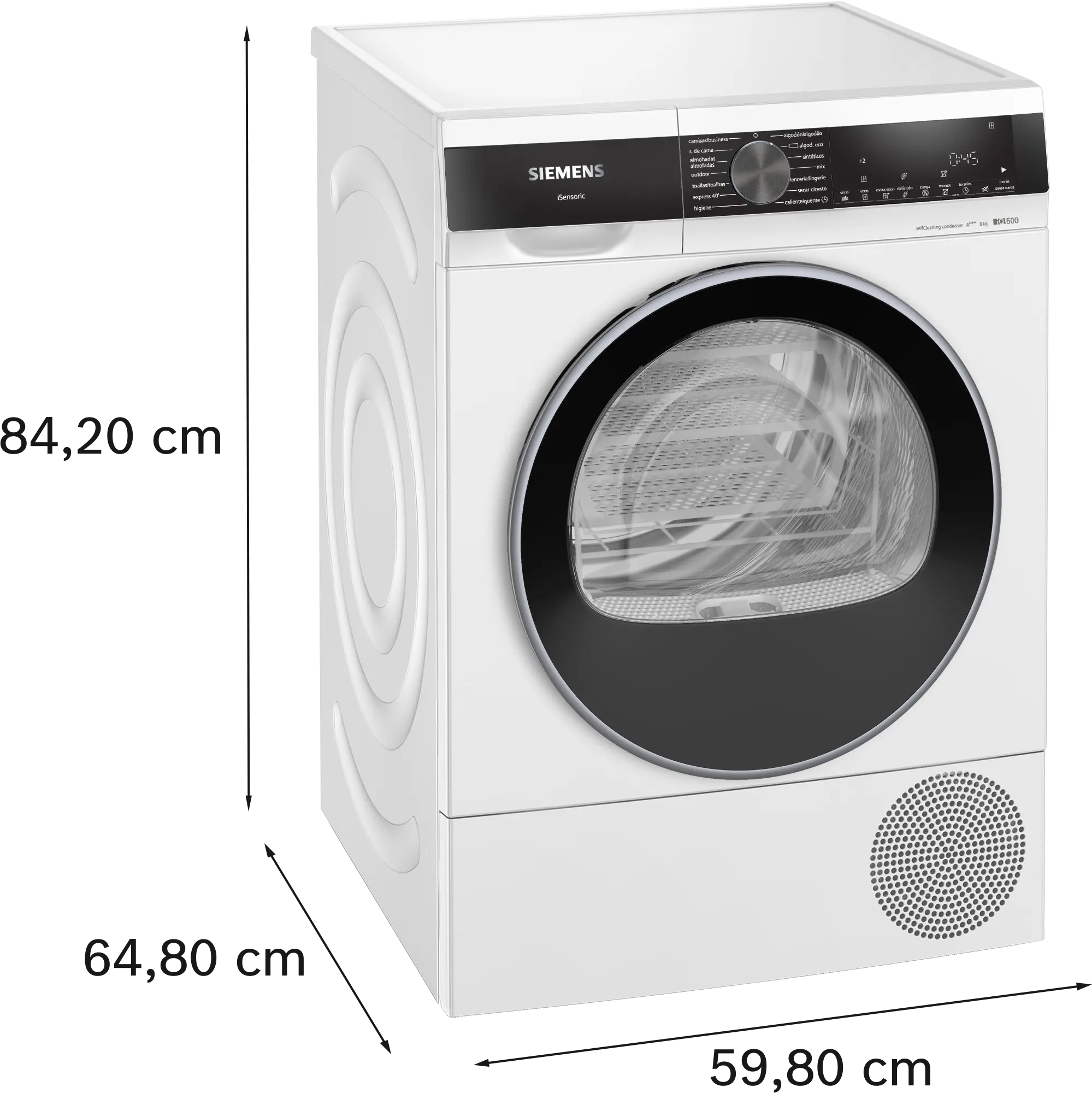 Máquina de Secar Roupa Siemens IQ500 WQ35G2D0ES 8Kg Classe A+++ (Até 31/08) 10