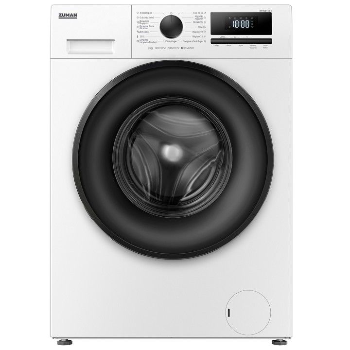 ZUMAN MAQUINA ROUPA 9KG 1400RT BRANCA 1