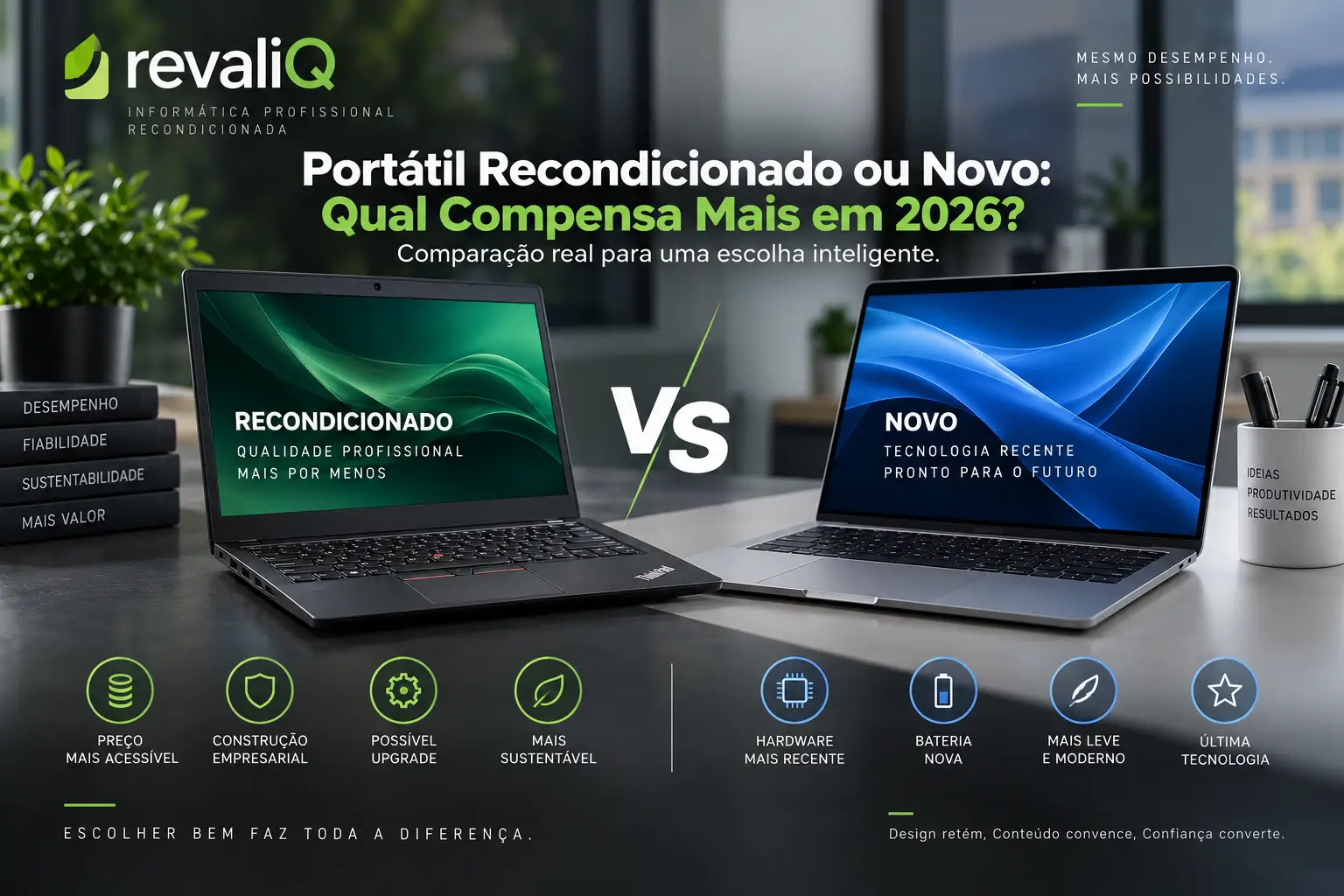 Portátil Recondicionado ou Novo: Qual Compensa Mais em 2026?