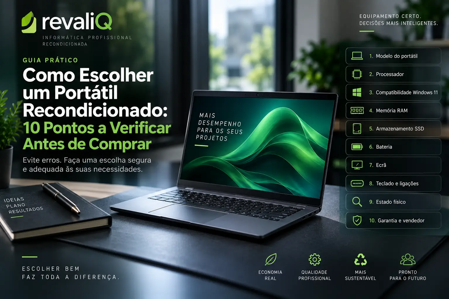 Como Escolher um Portátil Recondicionado: 10 Pontos a Verificar Antes de Comprar