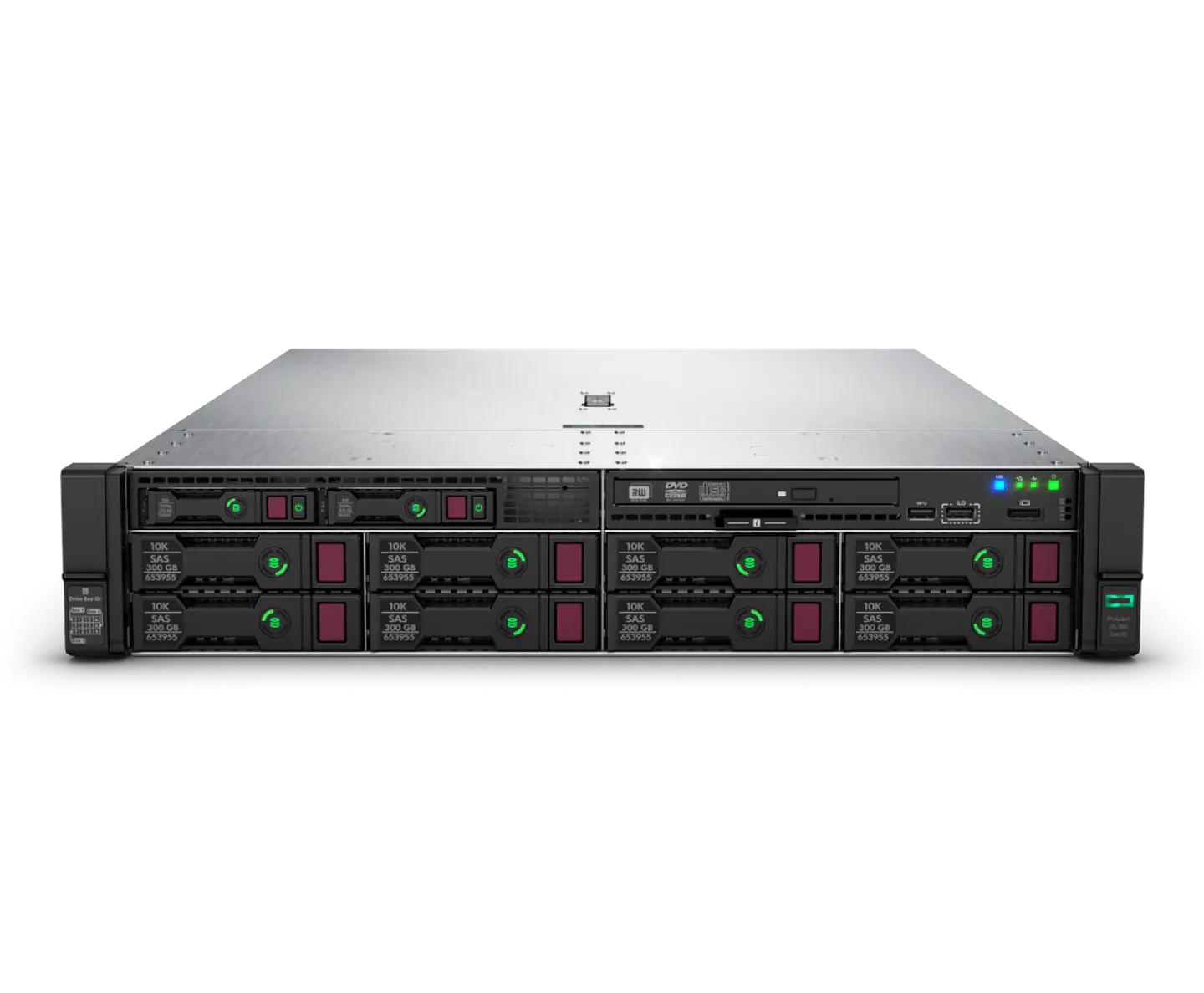 HPE ProLiant DL380 Gen10 | 2x Platinum 8276 | 128 GB + 512 GB Optane | 3x SSD 960 GB | 2x V100 1