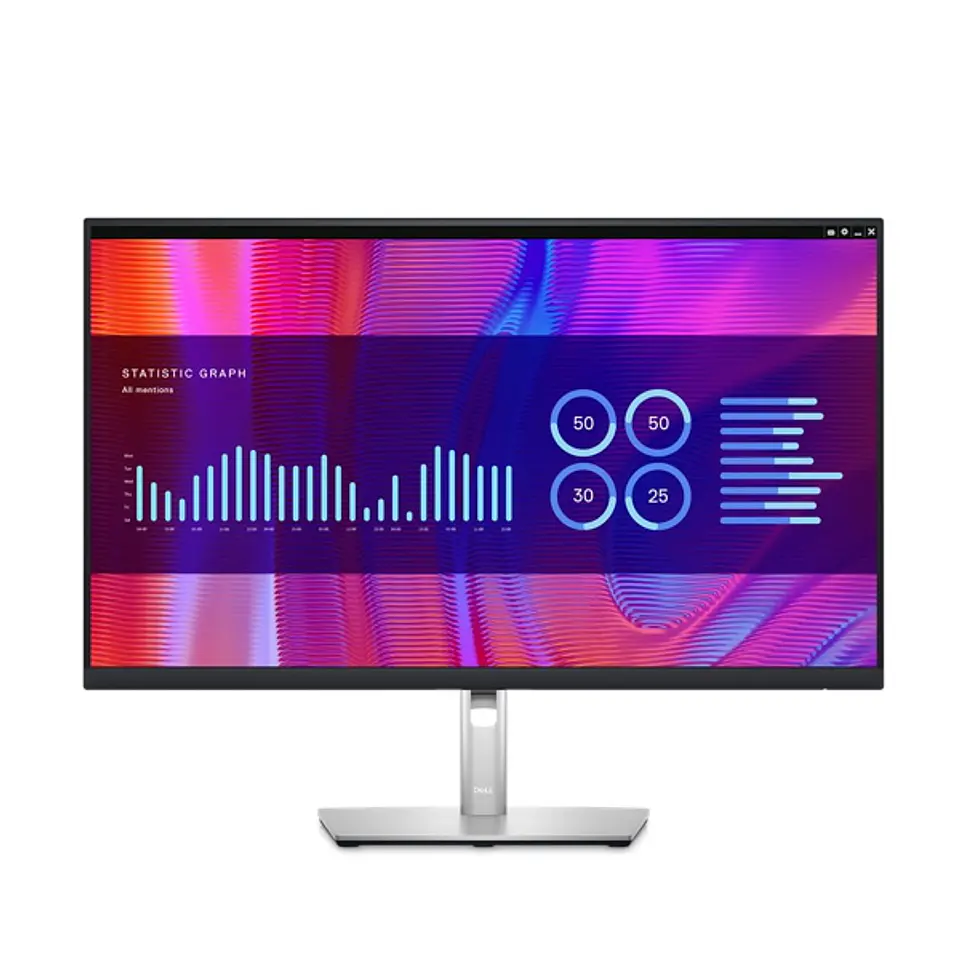 Dell P2723DE | 27″ | QHD 2560x1440 | IPS | USB-C 90W | RJ-45 | 60Hz | 99% sRGB | Hub 1