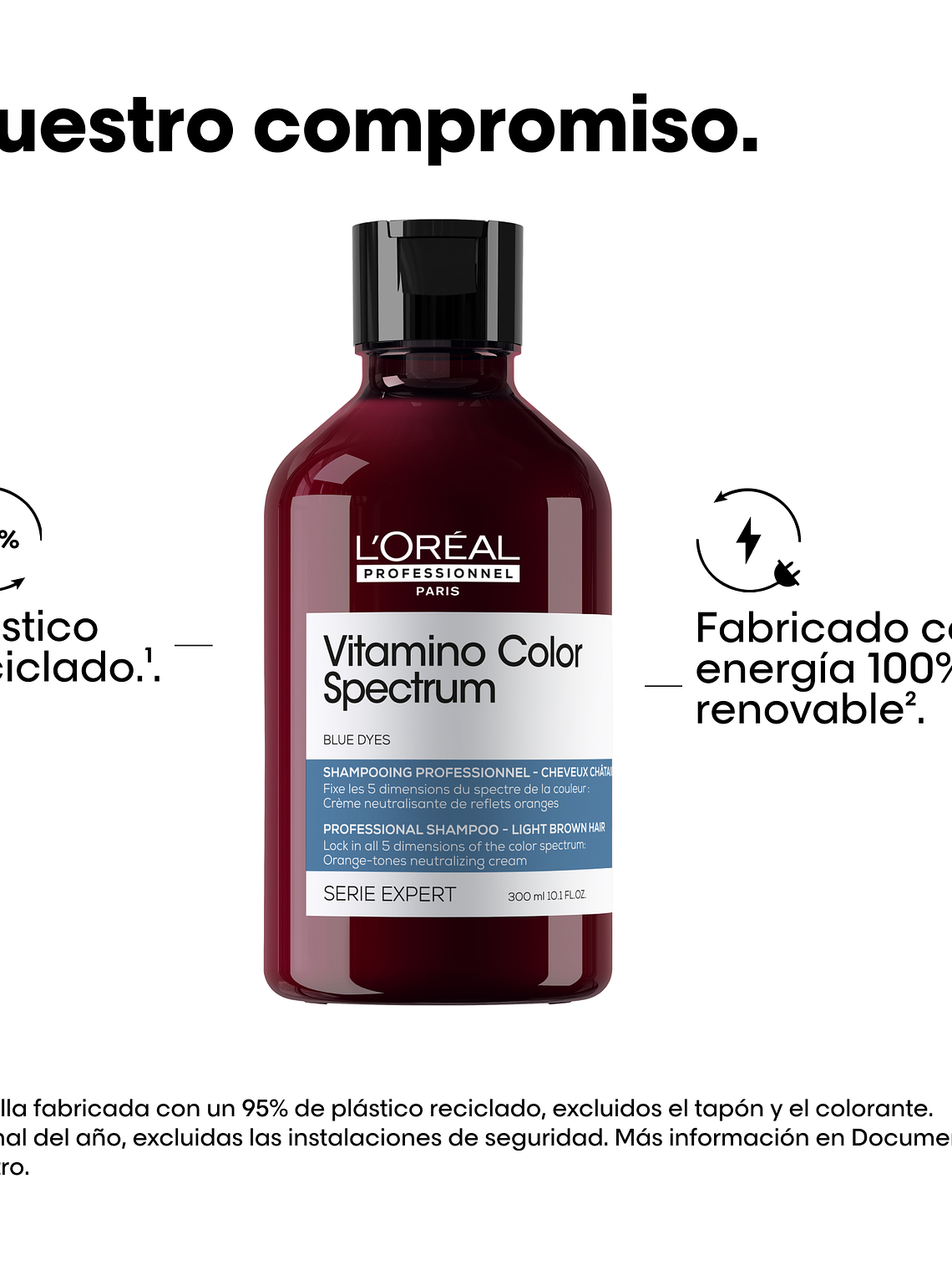 SHAMPOO NEUTRALIZANTE AZUL VITAMINO COLOR SPECTRUM 300ML 6