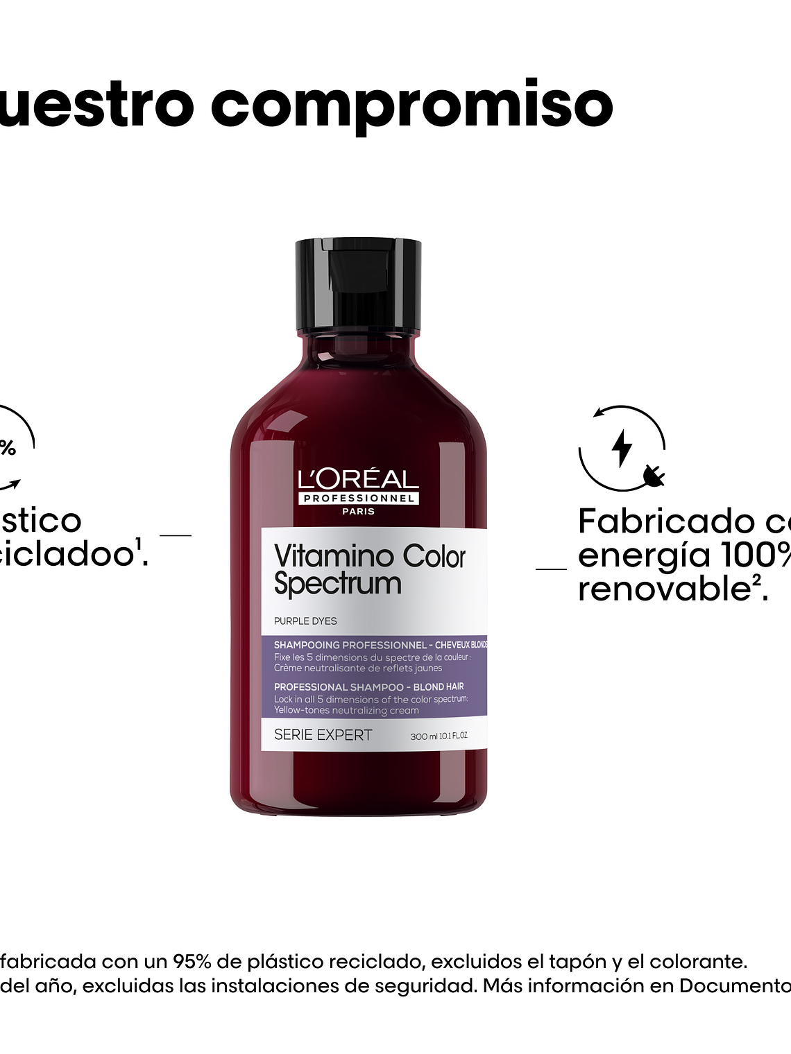 SHAMPOO NEUTRALIZANTE VIOLETA VITAMINO COLOR SPECTRUM 300ML 6