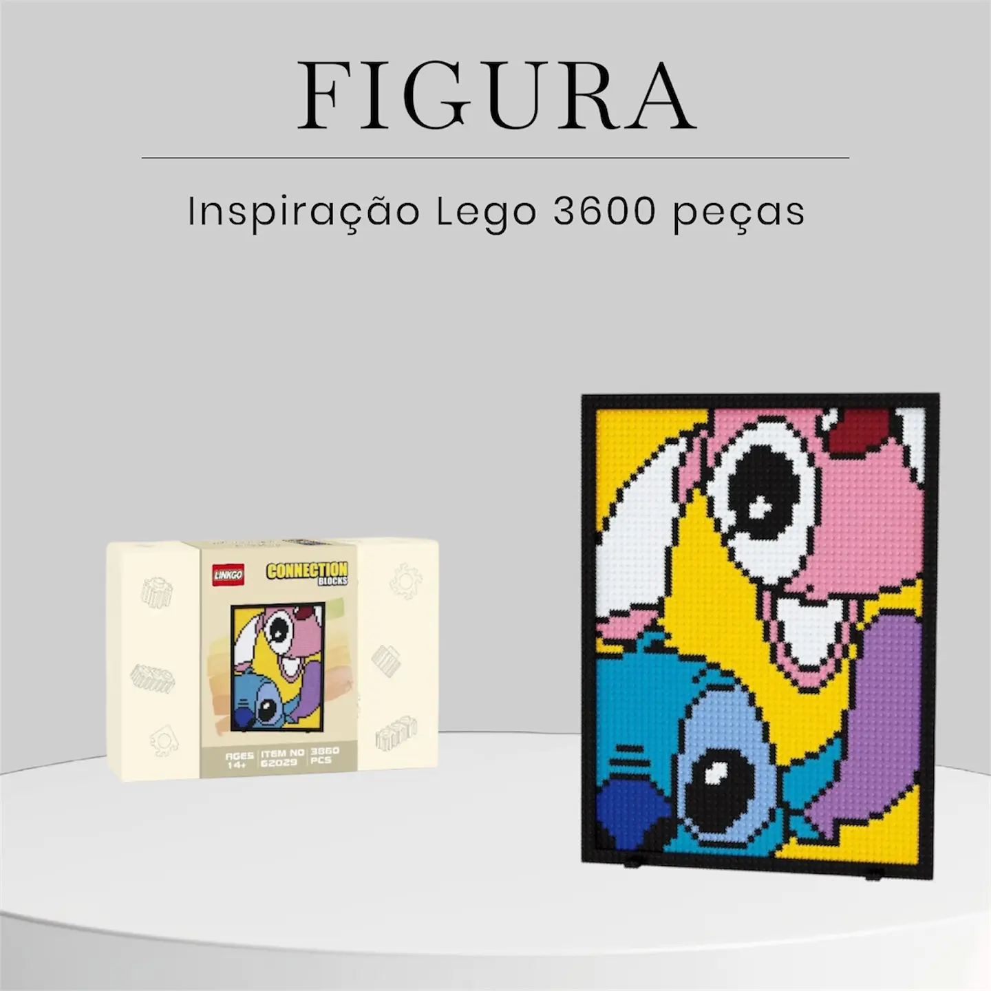 Figura – Inspiração Lego STITCH (3600 peças) 1