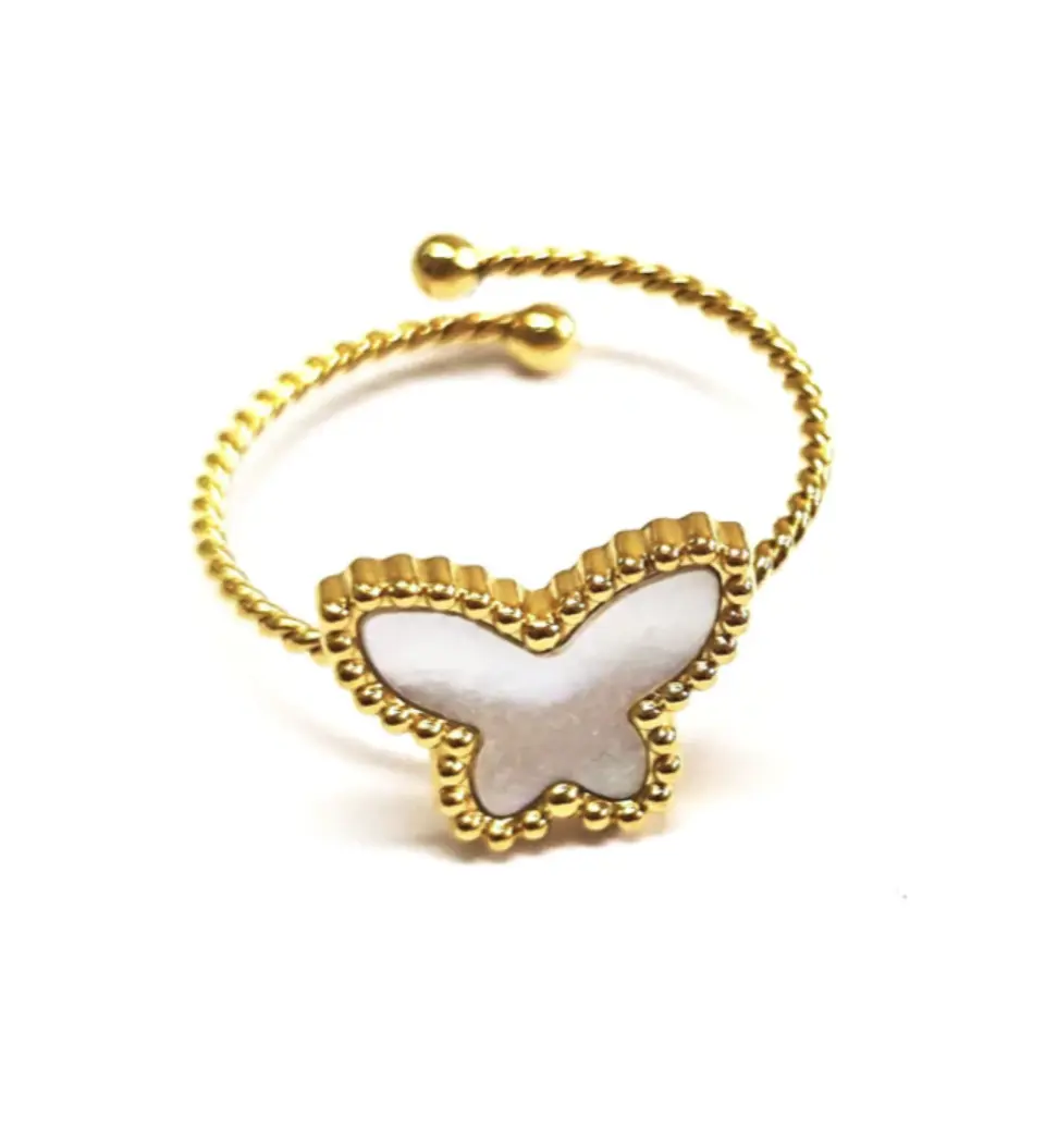 ANEL DE AÇO AJUSTÁVEL DOURADO AAJA-233 1