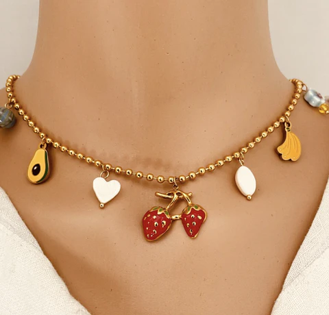 Colar Charm Aço Inoxidável    C28200