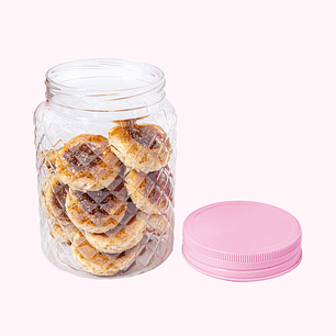 Tarro Cristal Rosa - 1 Litro y medio