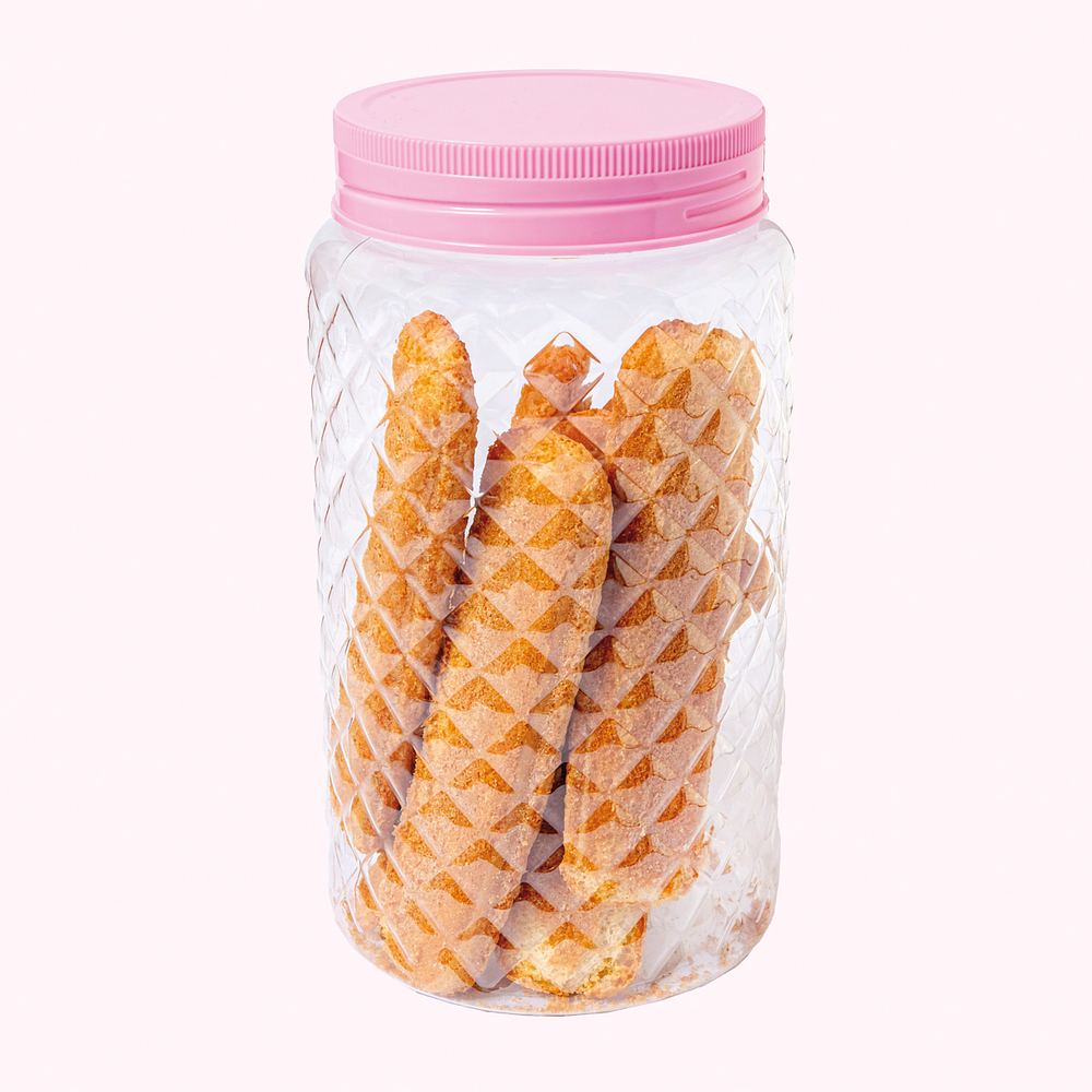 Tarro Cristal Rosa - 1 Litro