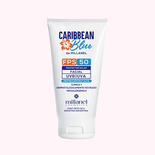 Protector solar facial en crema Caribbean Blue - FPS 50