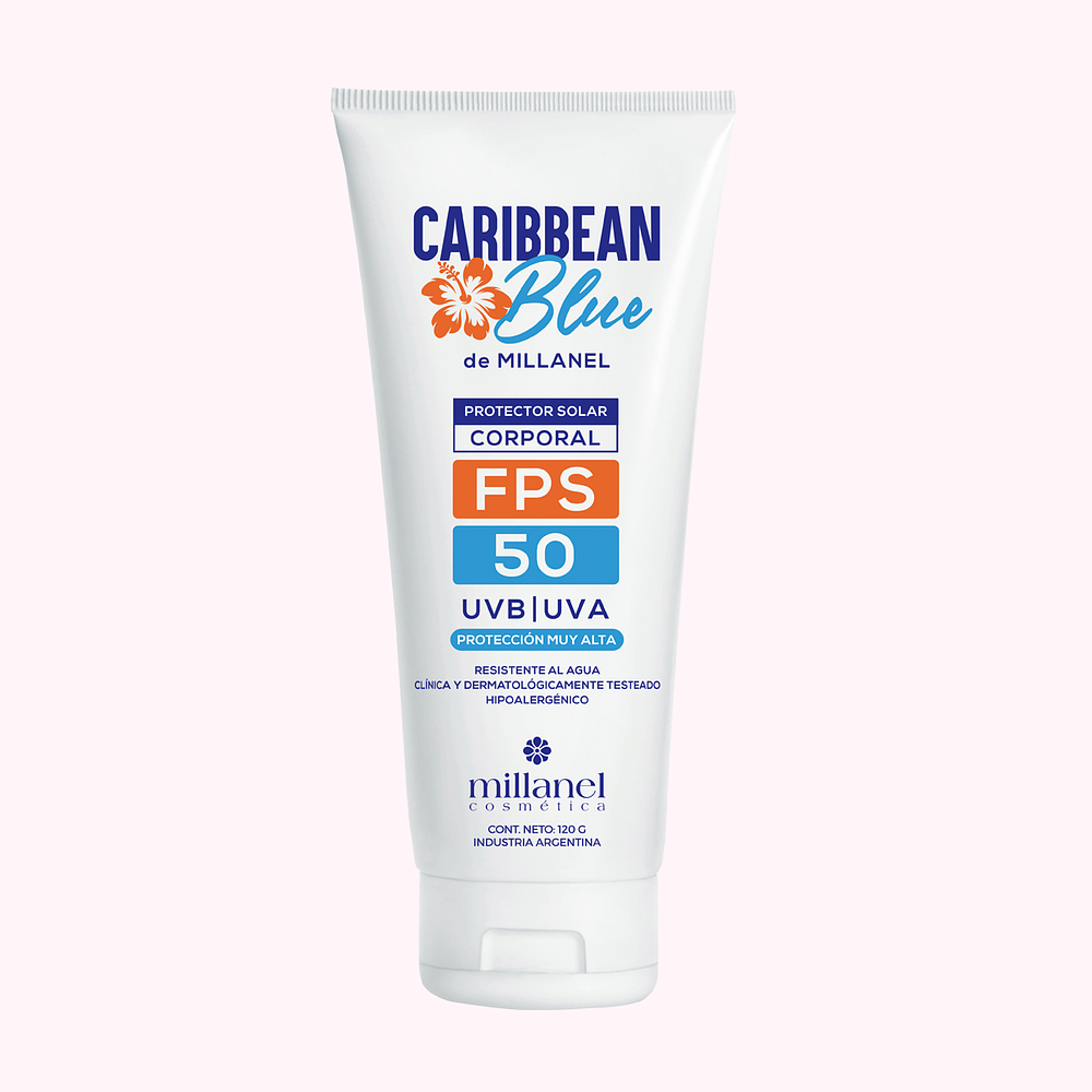 Protector solar corporal en crema Caribbean Blue - FPS 50