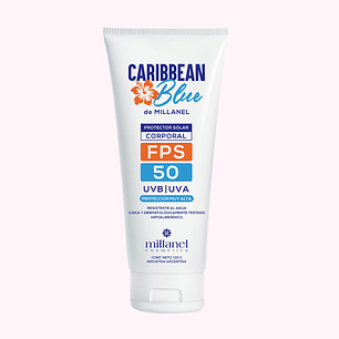 Protector solar corporal en crema Caribbean Blue - FPS 50