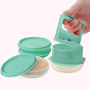 Molde para hamburguesa con herméticos