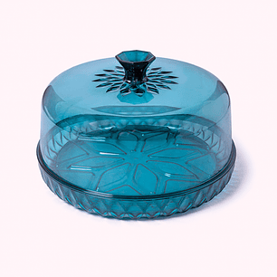 Campana chica con base Glamour Azulino