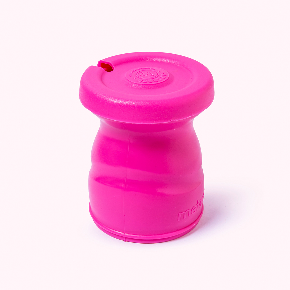 Mate con tapa click Fucsia
