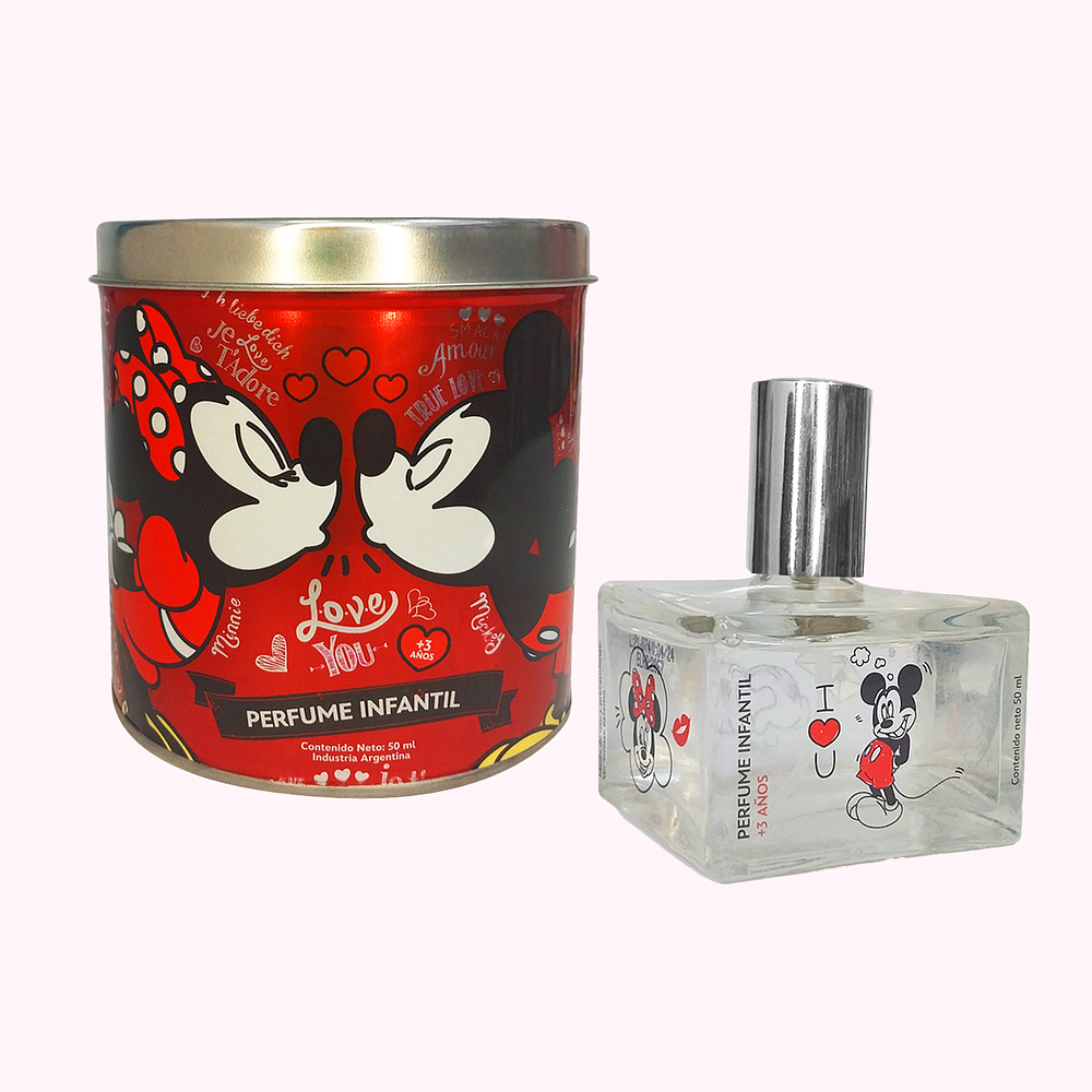 Perfume en Lata Mickey y Minnie