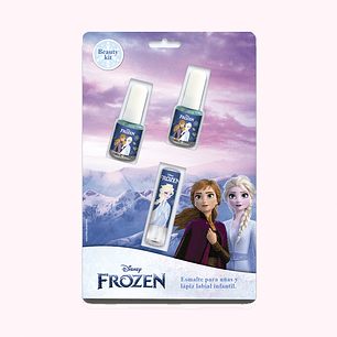 Set de 2 Esmaltes + Labial Frozen