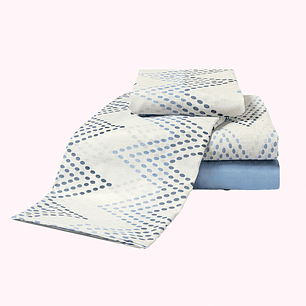 Juego de sábanas 2 1/2p Zig Zag Chic