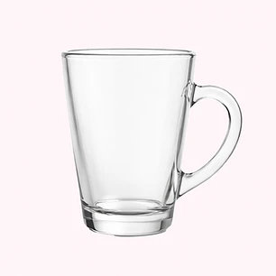 Jarro mug de vidrio - Set x 6 unidades