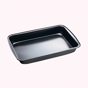 Asadera Antiadherente Gris 35,5 x 24,3 x 4.3 cm 
