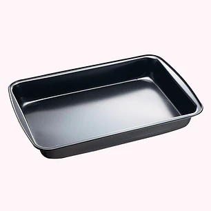 Asadera Antiadherente Gris 42.4 x 28.5 x 5 cm