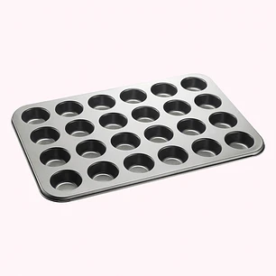 Molde para muffin Antiadherente Gris x 24  