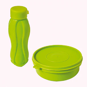 Hermético 550 cc + Botella 500 ml  Verde