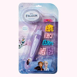 Trenzador con mostacillas Frozen