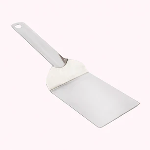 Pala rectangular de acero inoxidable 