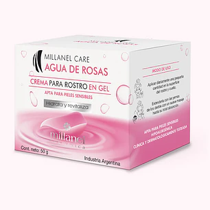 Crema para rostro Millanel Care Agua de Rosas