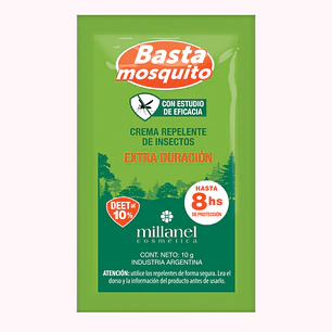 Pouch Basta mosquito en crema Ext Duracion x 10gr