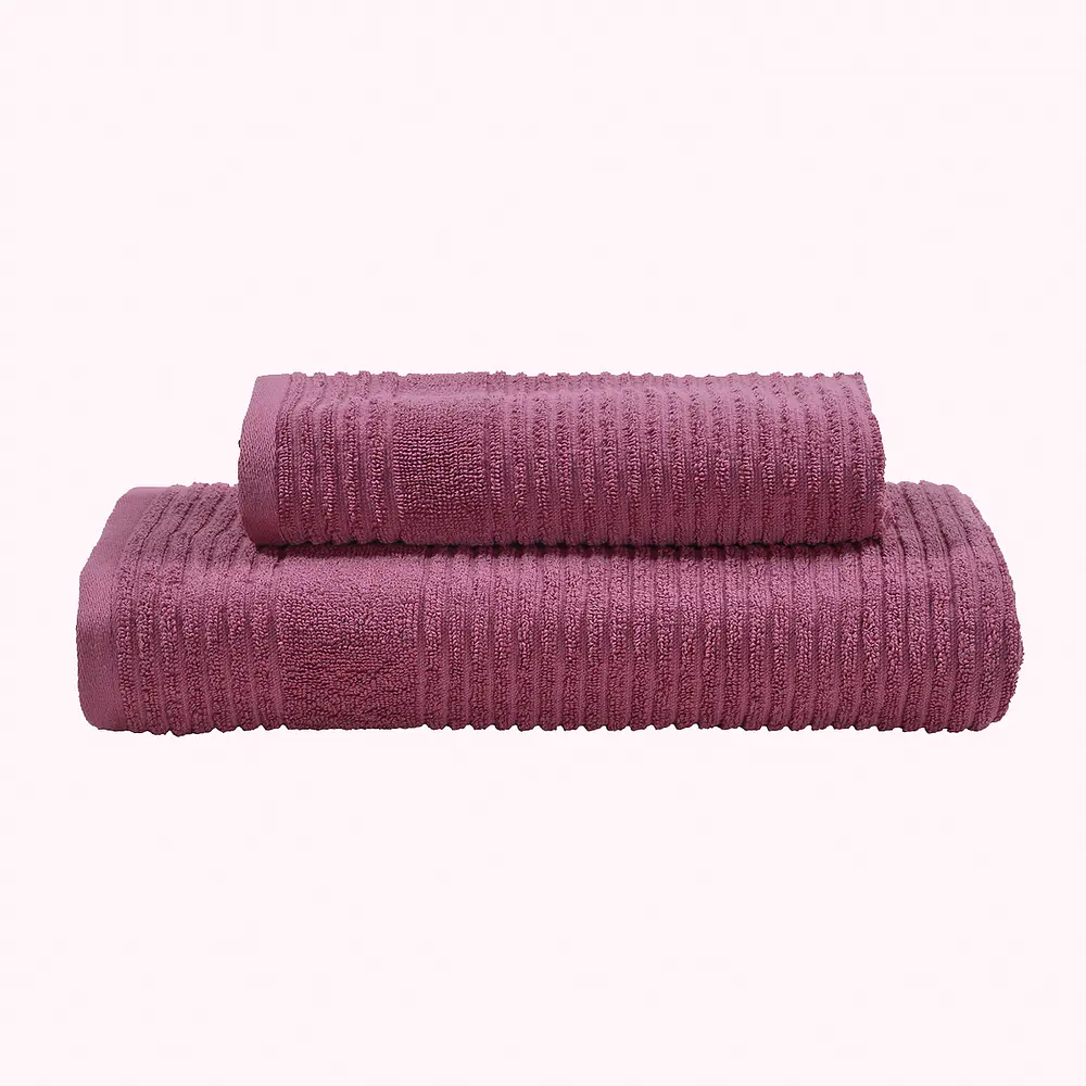 Jgo de Toallón y Toalla Lines Magenta 500g