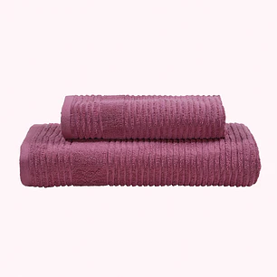 Jgo de Toallón y Toalla Lines Magenta 500g