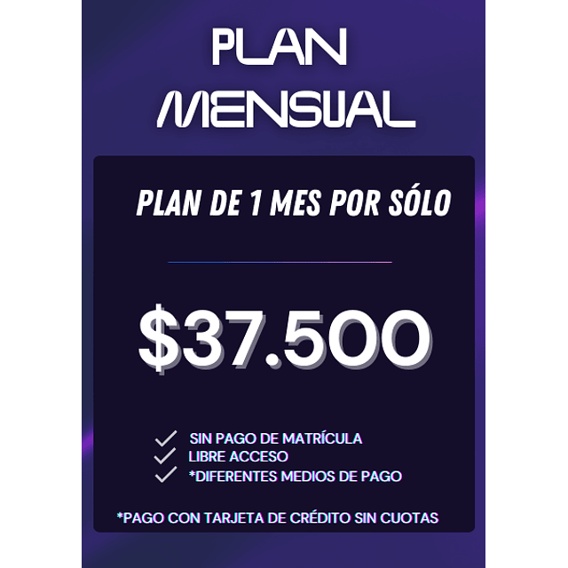 PLAN MENSUAL