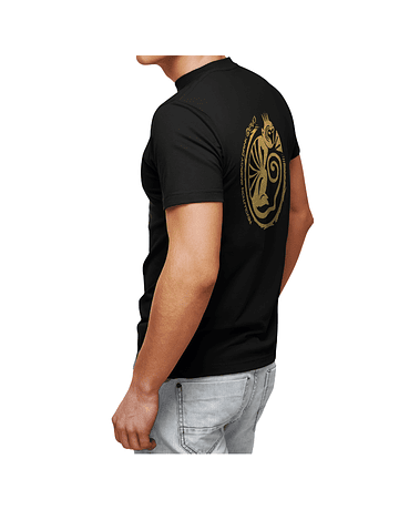 T-Shirt Black Golden