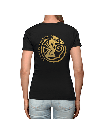 T-Shirt Black Golden Women