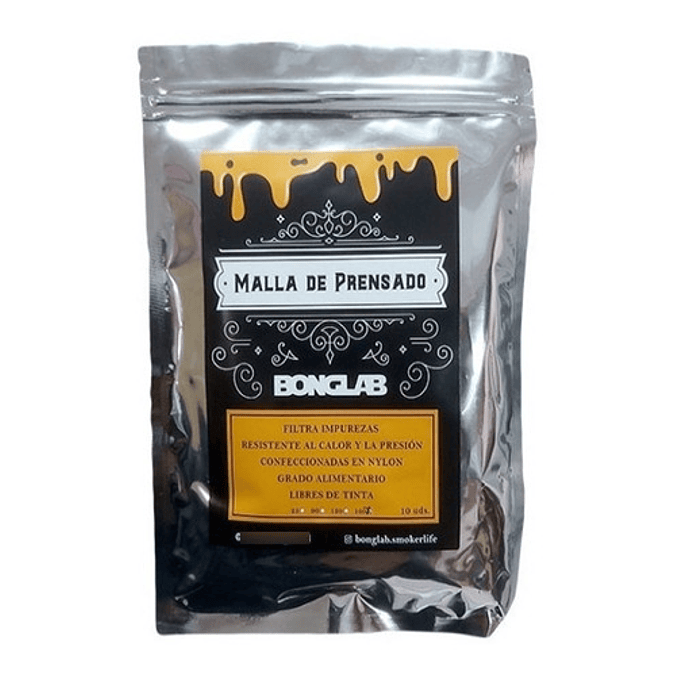 Mallas De Prensado Rosin 120 Micras Bonglab (10 Unidades)  1
