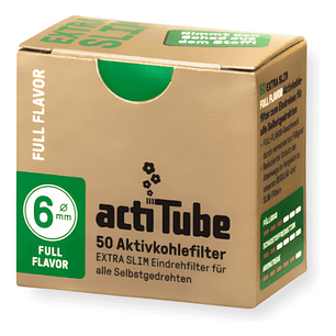 Boquillas O Filtros De Carbón Extra Slim 6mm 50uni -actitube