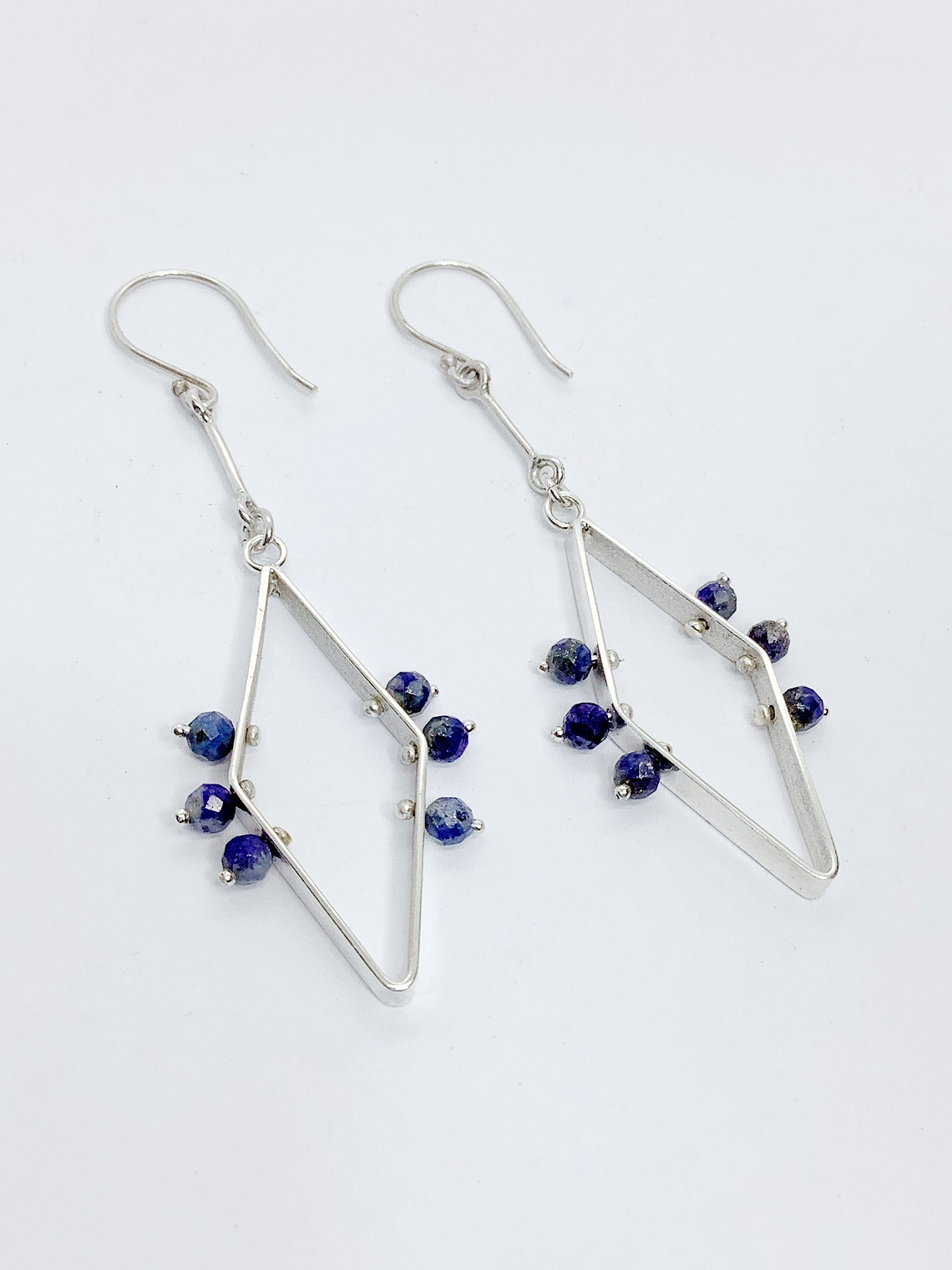 Aros Rombo Lapislázuli  2