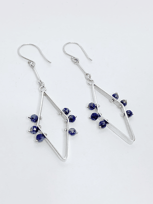 Aros Rombo Lapislázuli 