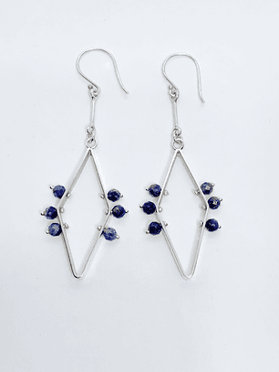 Aros Rombo Lapislázuli 