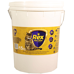 Rex Pet Litter 15 kilos envase plástico