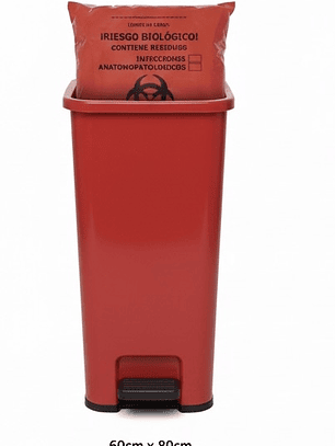 PAQUETE DE BOLSAS ROJAS X 10 TAMAÑO 60CMX80CM - IDEAL PARA MEDIANOS GENERADORES 