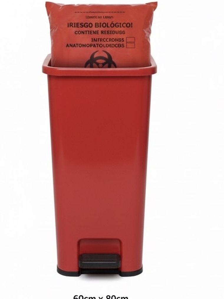 PAQUETE DE BOLSAS ROJAS X 10 TAMAÑO 60CMX80CM - IDEAL PARA MEDIANOS GENERADORES  1