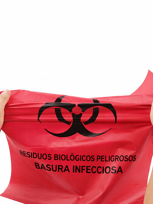 PAQUETE DE BOLSAS ROJAS MARCADAS X 10 UNIDS - TAMAÑO 70X100CM - IDEAL PARA GRANDES GENERADORES 